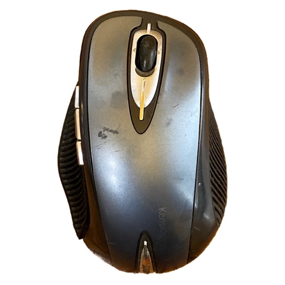 Kensington Pro Fit Full-Size Wireless Laser Mouse Black/Silver Ergonomic Design